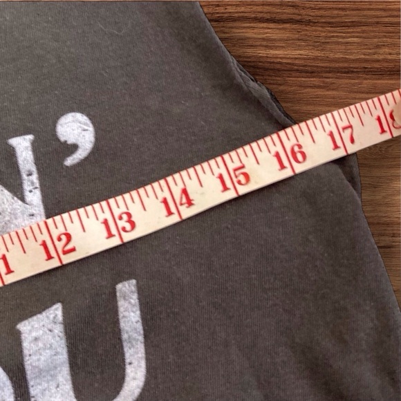 Luke Combs Tie-Front Tank - Fits S-M handmade distressed Country Music - Picture 5 of 7